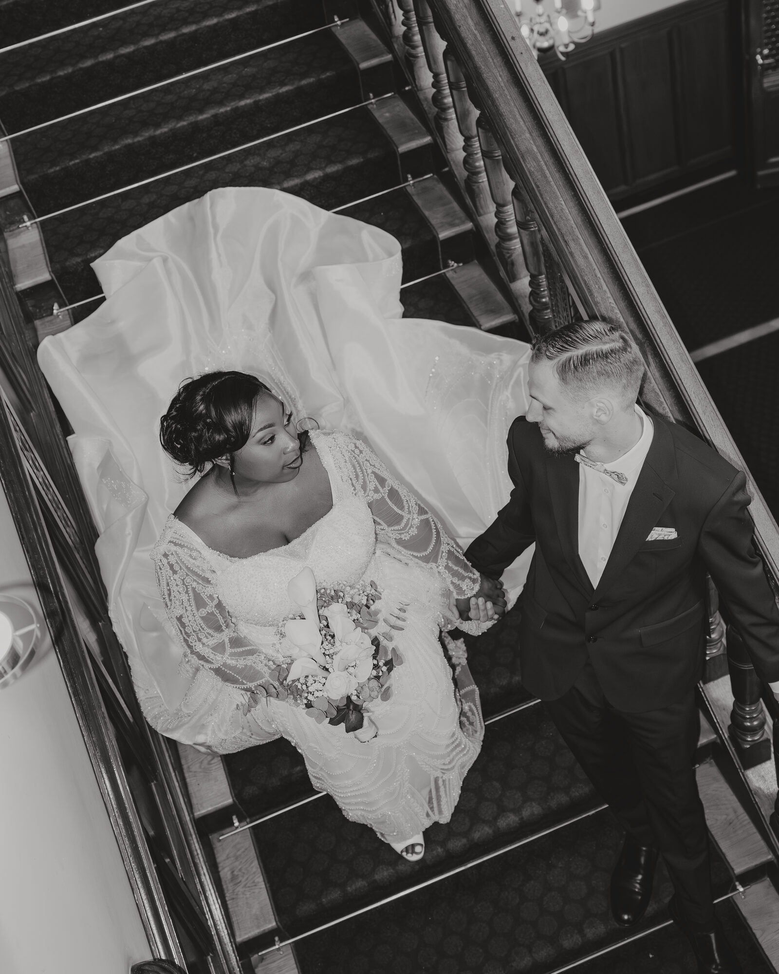 Hochzeit auf der Treppe
